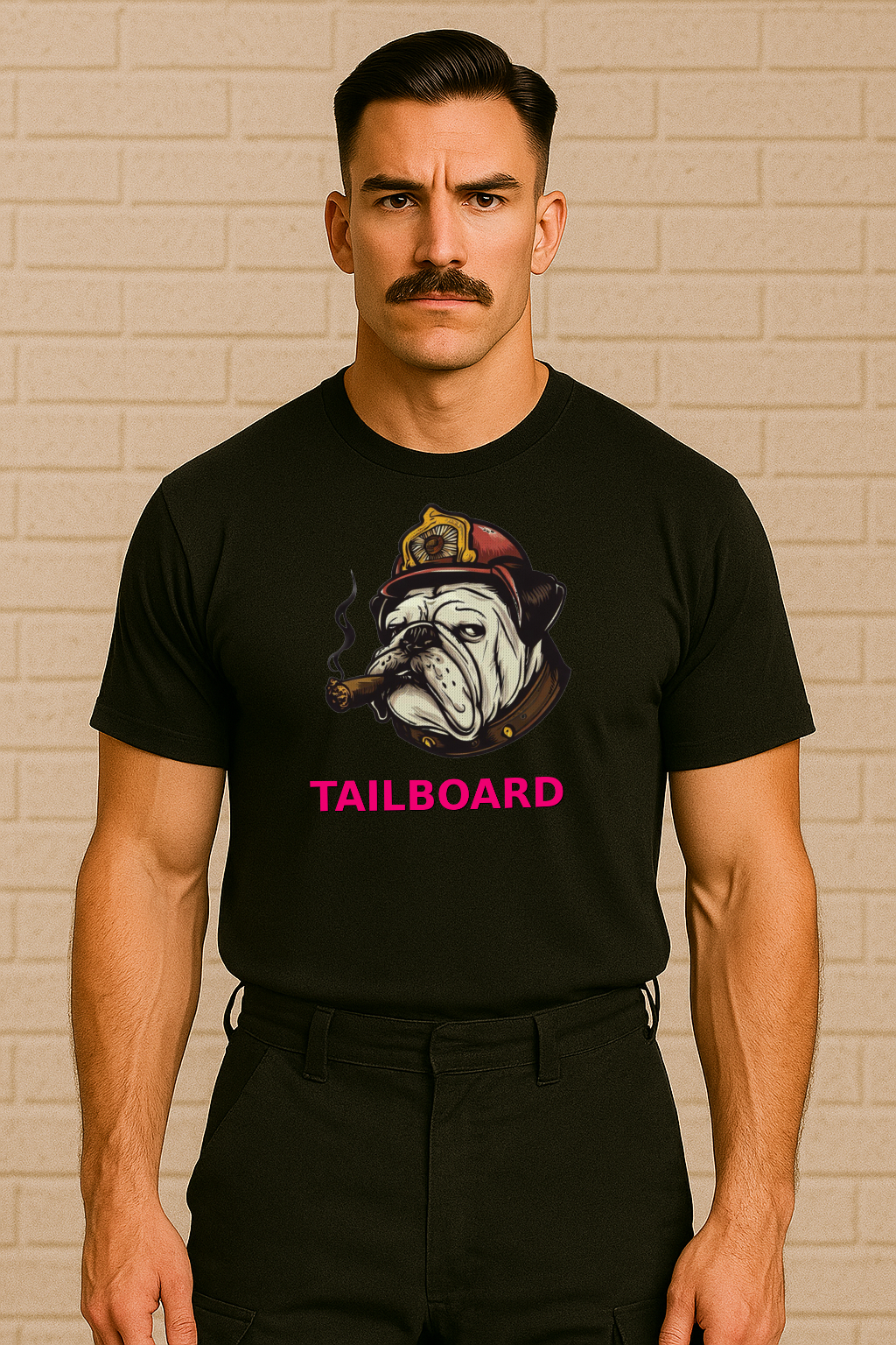 TailboardDNA Bulldog  80s Logo T Shirt